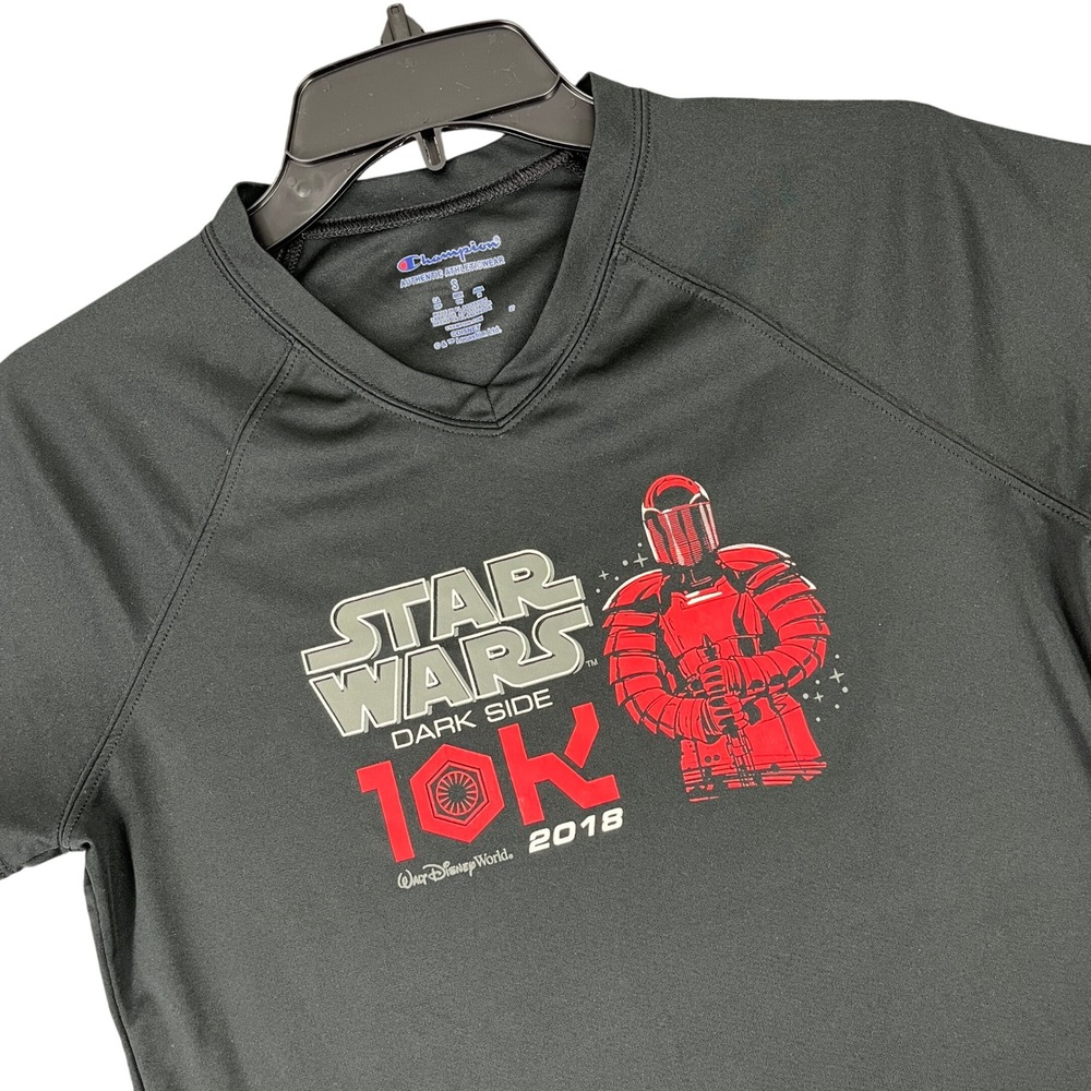 Walt Disney World Star Wars Dark Side 10K 2018 Champion Shirt Running S Womens